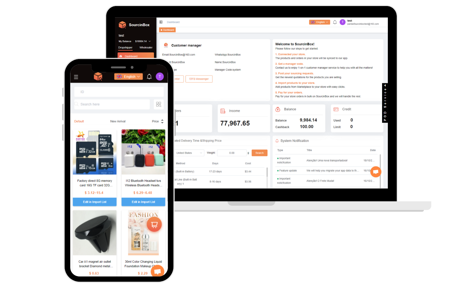 Automated Dropshipping App